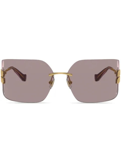 Miu Miu lunettes de soleil Runway à design sans montures