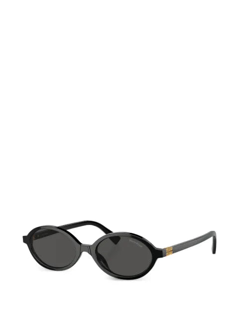 Miu Miu lunettes de soleil ovales à logo