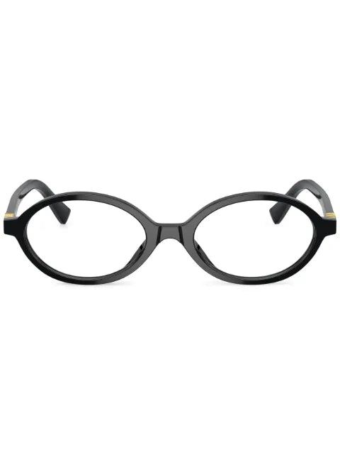 Miu Miu lunettes de vue ovales à logo