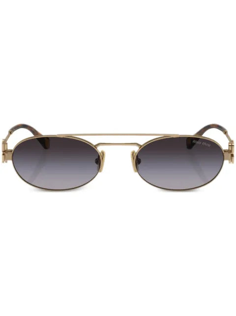 Miu Miu lunettes de soleil à monture ovale