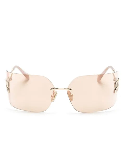 Miu Miu lunettes de soleil à plaque logo