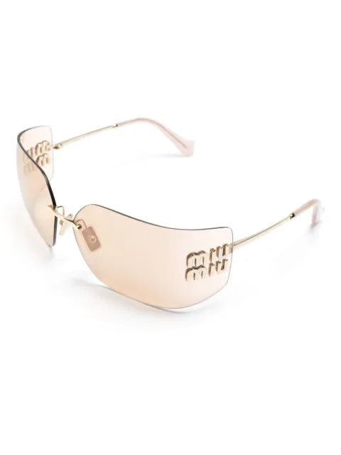 Miu Miu lunettes de soleil à plaque logo