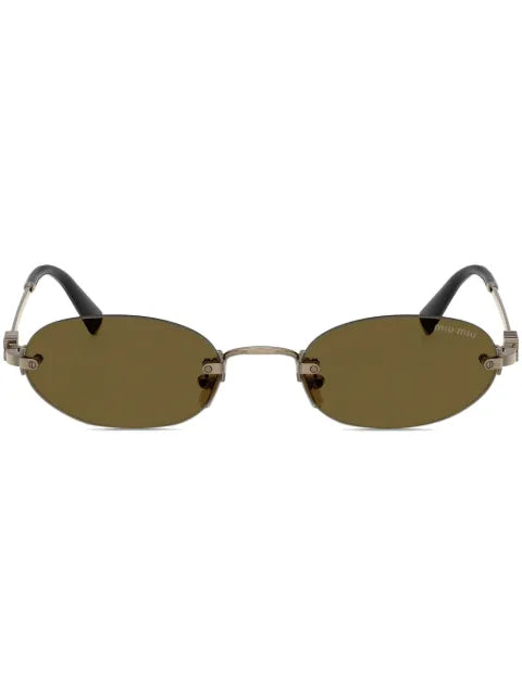Miu Miu lunettes de soleil à monture ovale