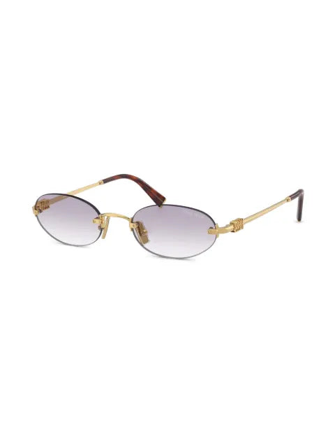 Miu Miu lunettes de soleil à monture ronde