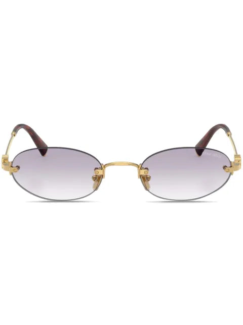 Miu Miu lunettes de soleil à monture ronde