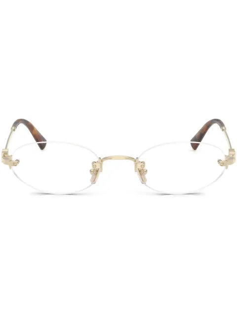 Miu Miu lunettes de vue à monture ovale