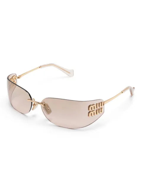 Miu Miu lunettes de soleil à plaque logo