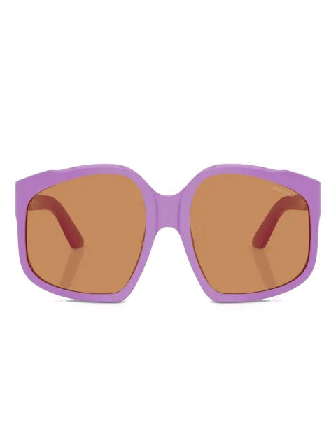 Miu Miu lunettes de soleil à monture géométrique