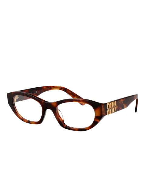 Miu Miu lunettes de vue à effet écaille de tortue