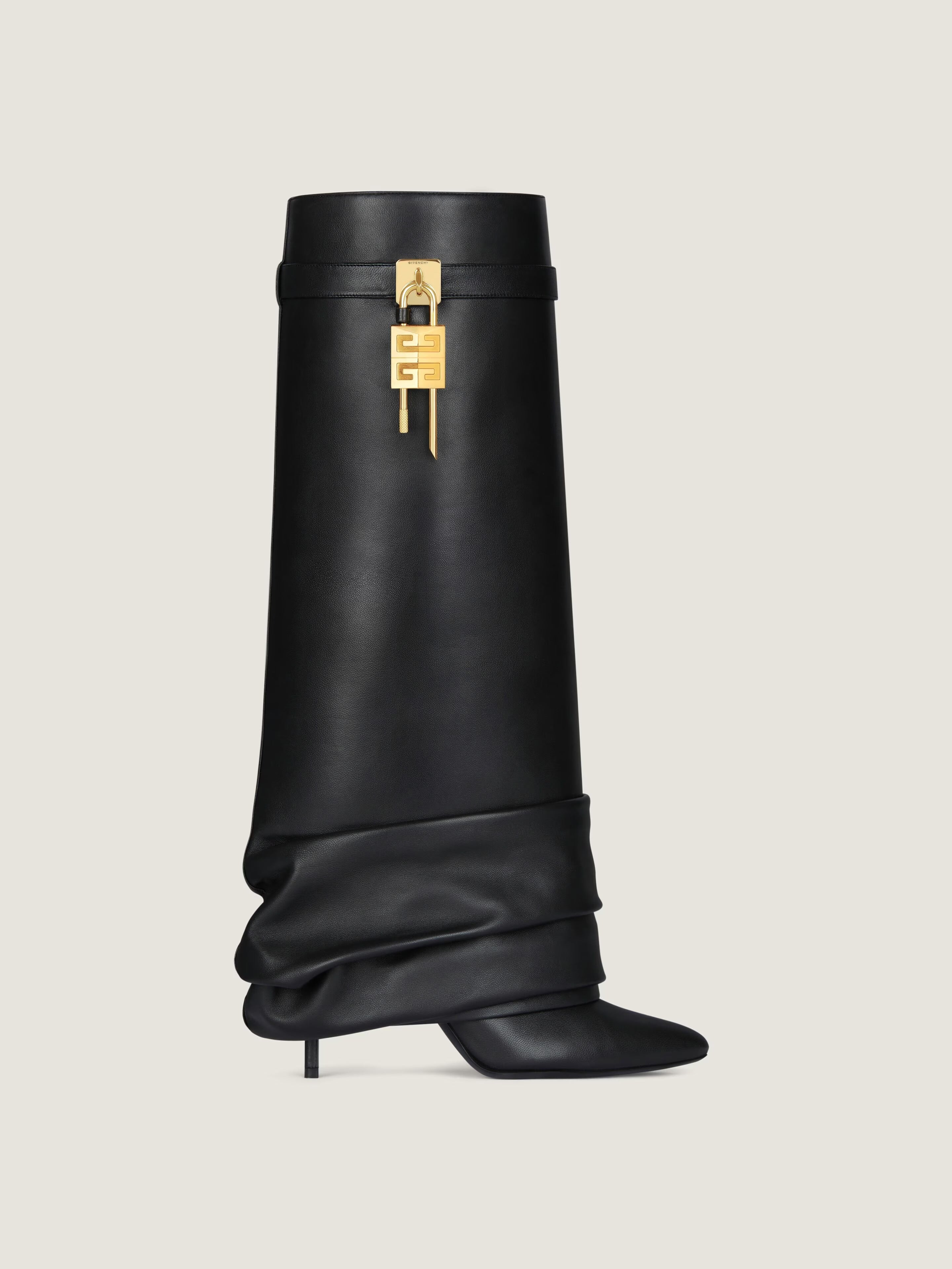 SHARK BOOTS BLACK STILETTO