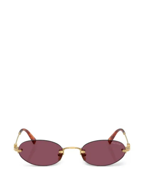 Miu Miu lunettes de soleil à monture ovale