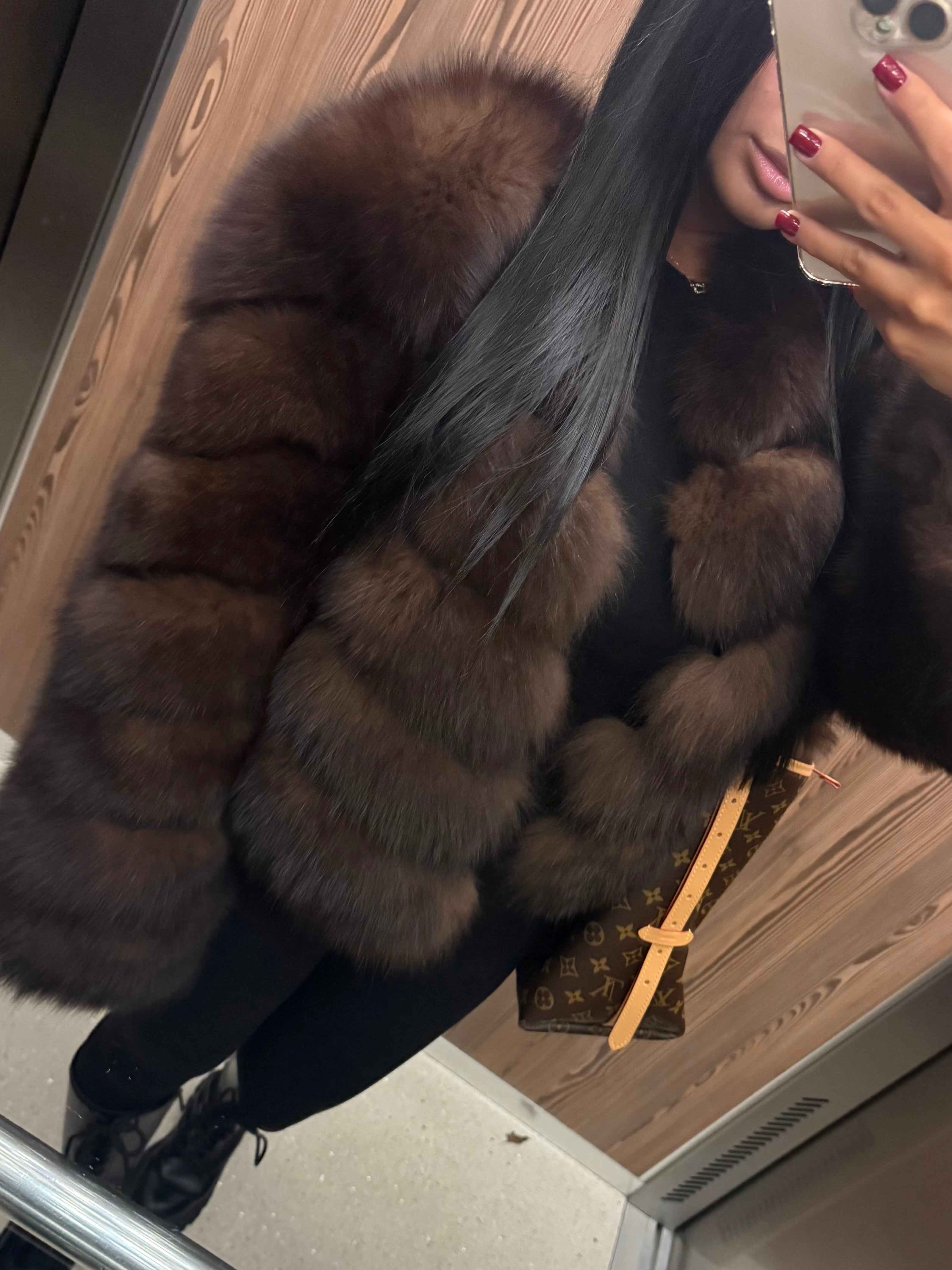 FOURRURE MARRON NATURELLE