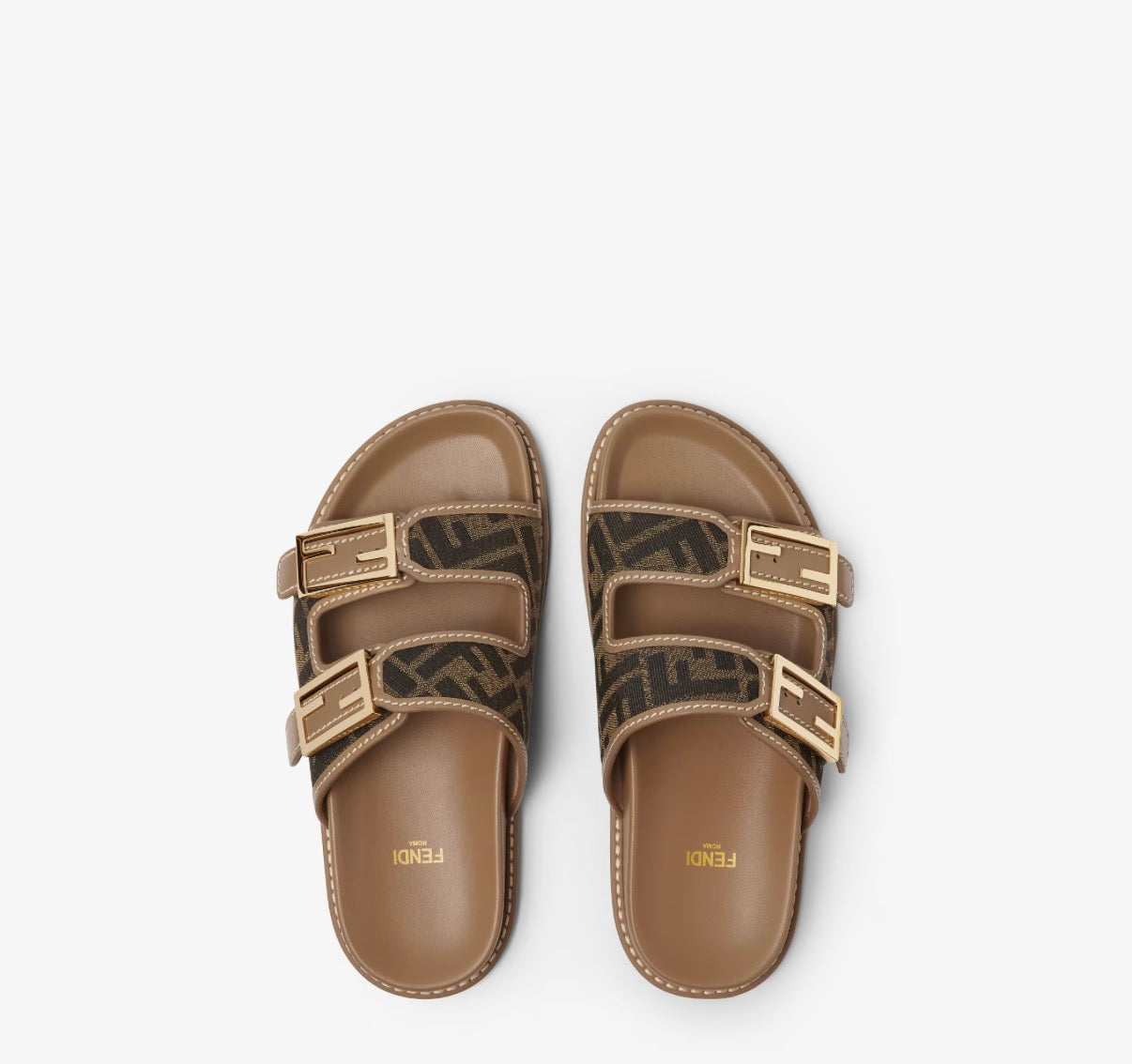Claquettes fendi femmes