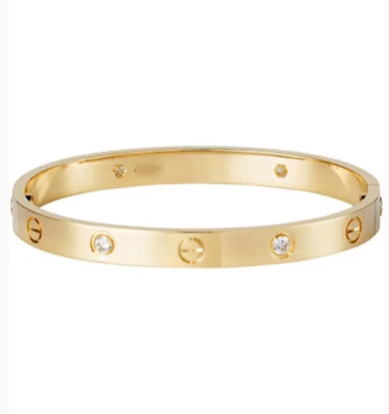 C bracelet with diamond