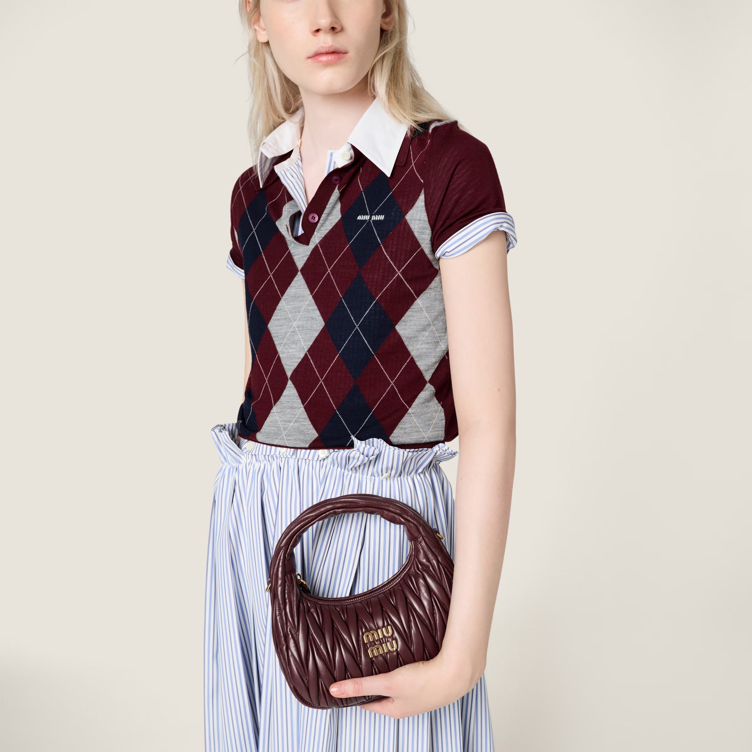 Sac hobo Wander en cuir nappa matelassé