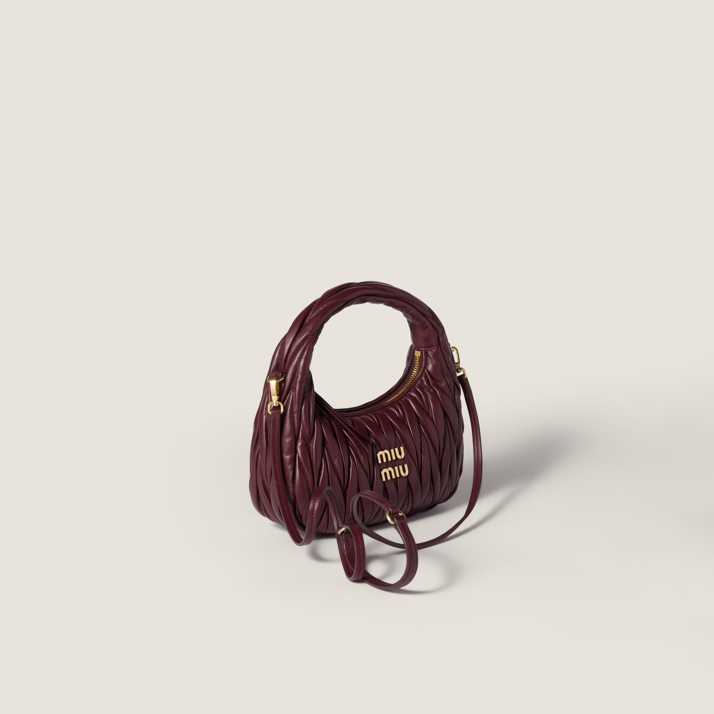 Sac hobo Wander en cuir nappa matelassé