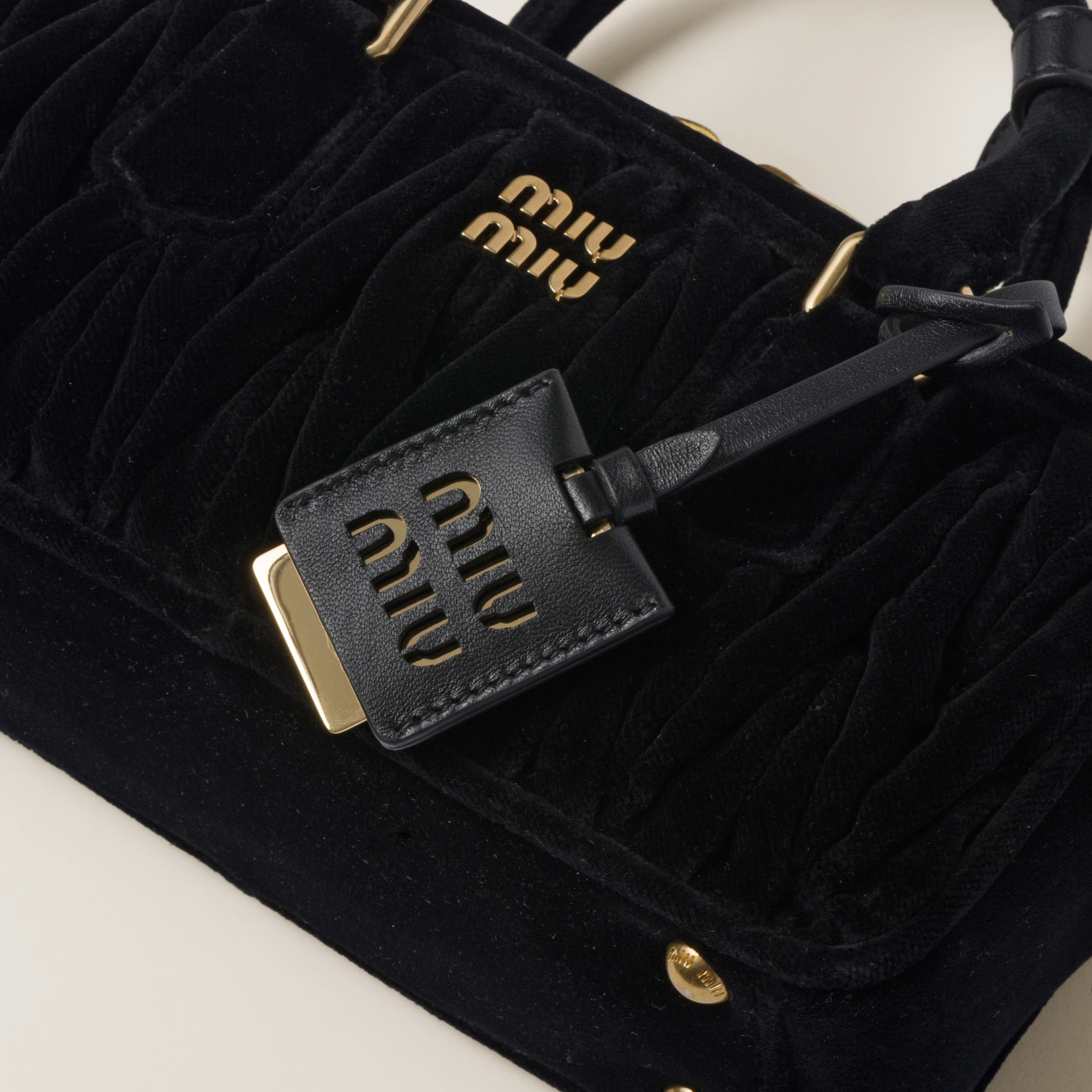 Sac Arcadie en velours matelassé