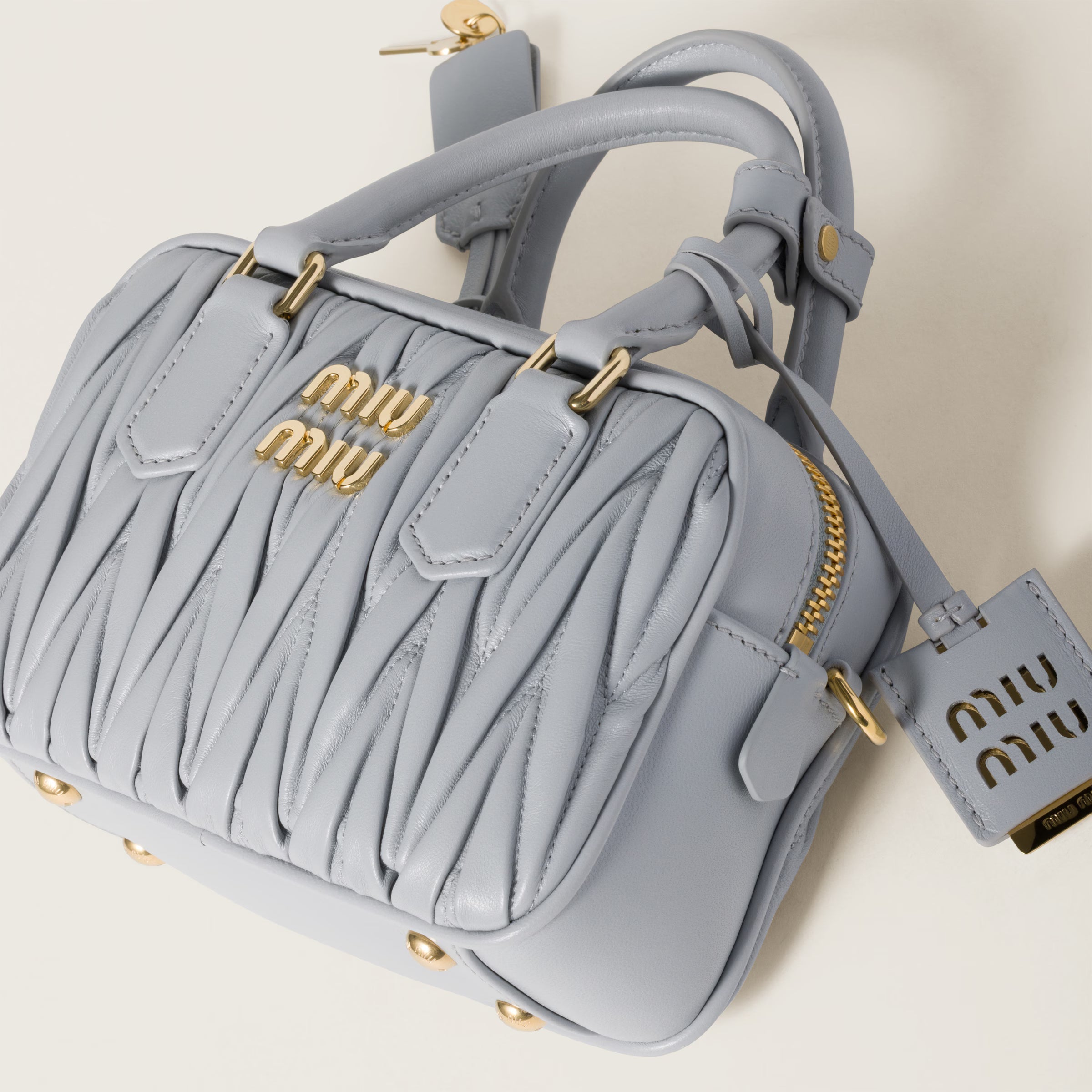Sac Arcadie en cuir nappa matelassé
