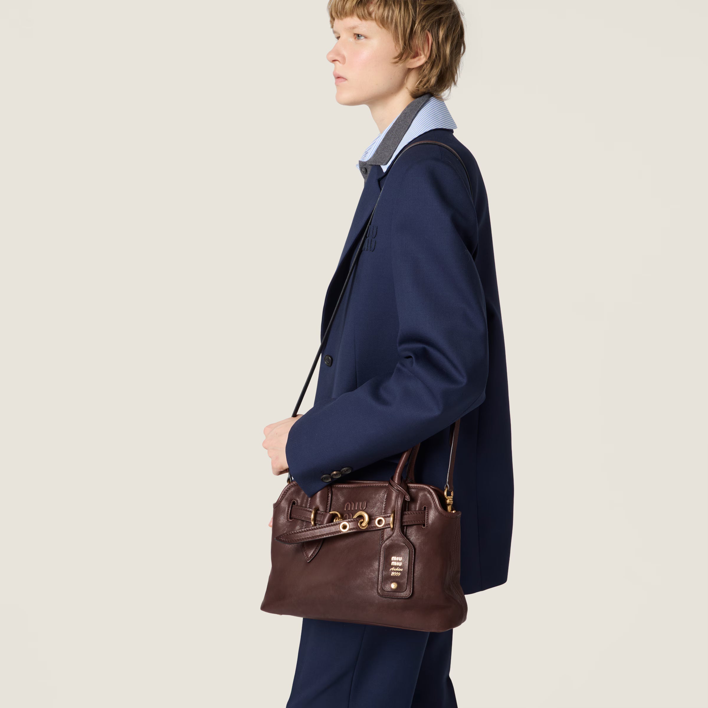 Sac Aventure en cuir nappa