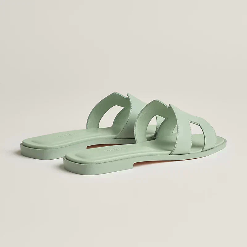 Hermes - Claquettes Vert d'eau