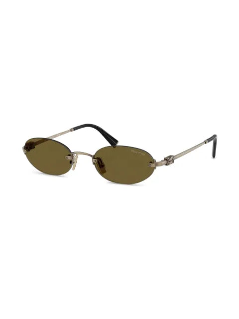 Miu Miu lunettes de soleil à monture ovale