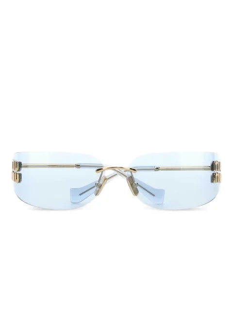 Miu Miu lunettes de soleil à logo appliqué
