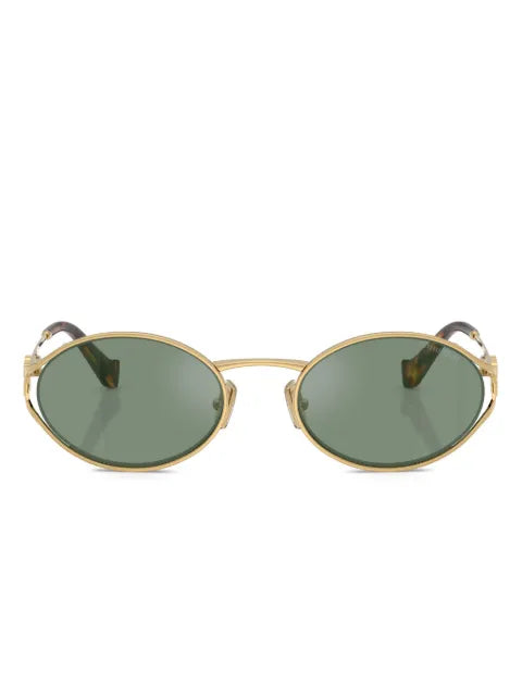 Miu Miu lunettes de soleil à monture ronde