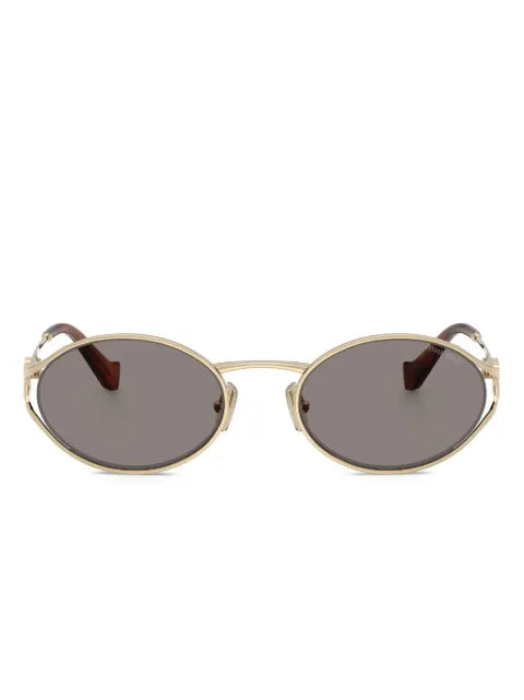 Miu Miu lunettes de soleil à monture ronde