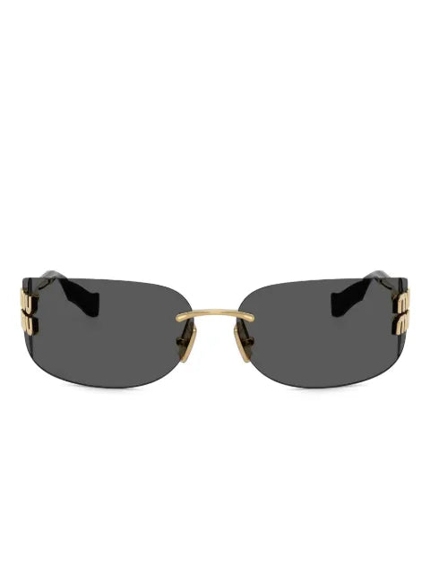 Miu Miu lunettes de soleil à monture ovale