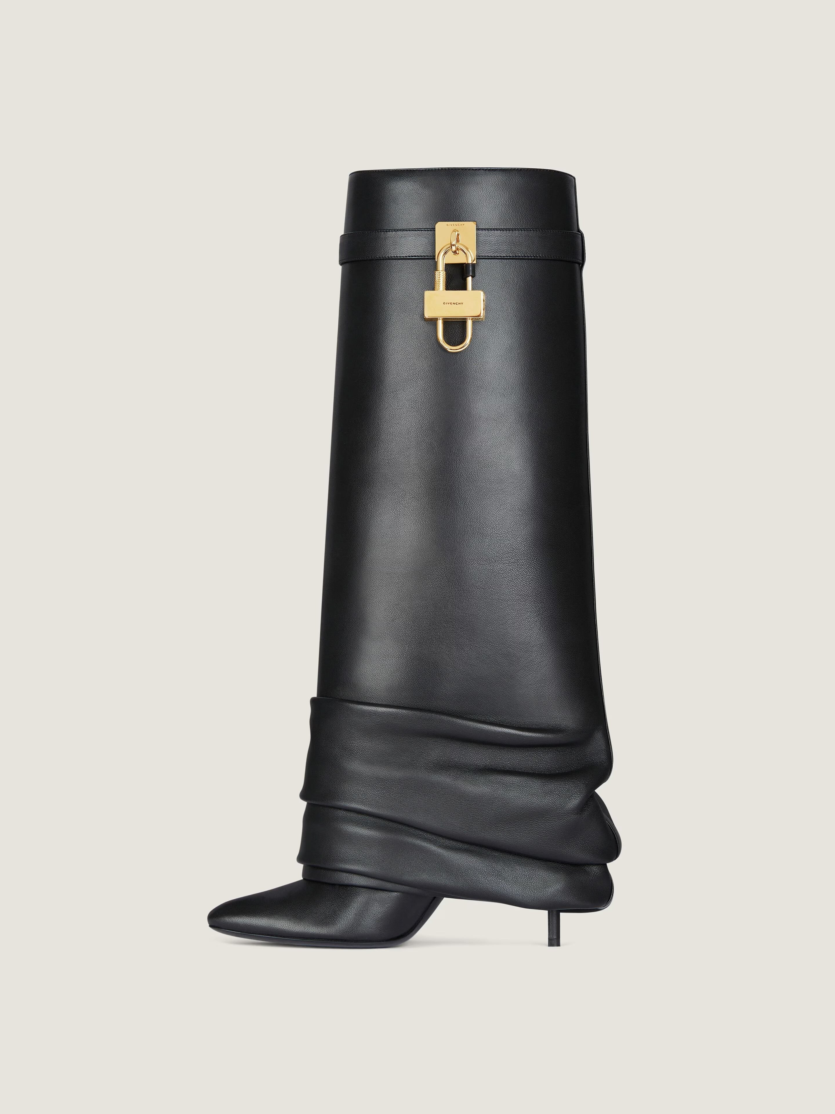 SHARK BOOTS BLACK STILETTO