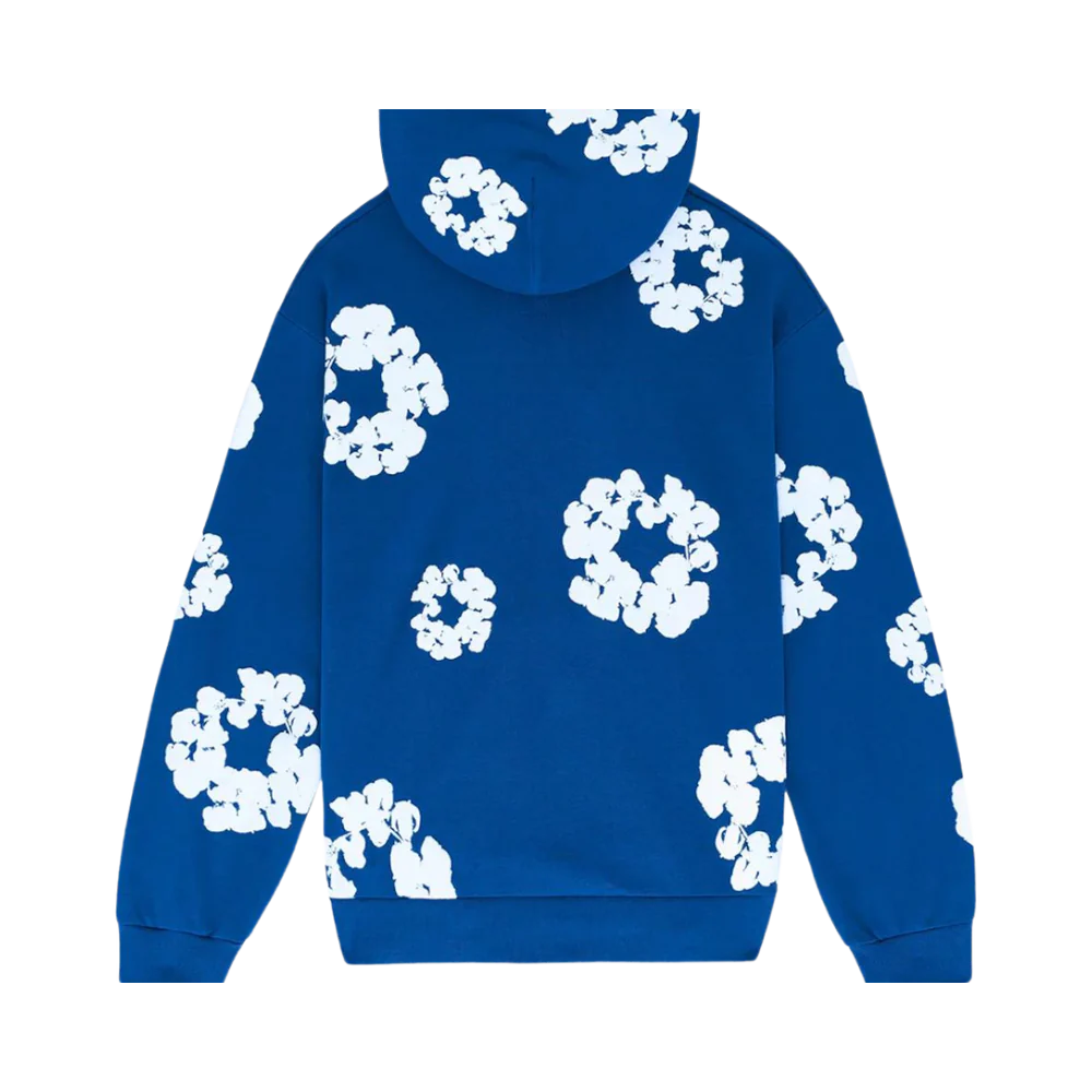 DT THE COTTON WREATH HOODIE ROYAL BLUE