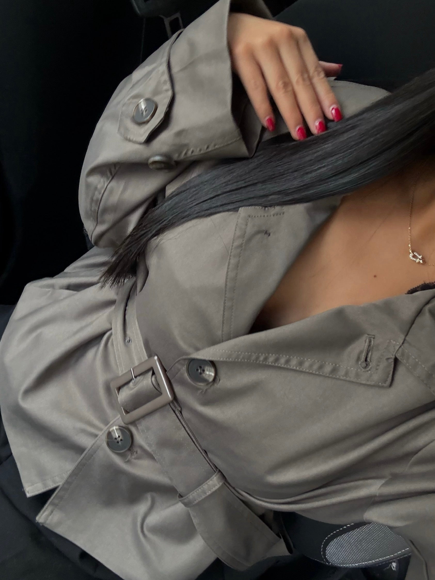 TRENCH COAT COURT TAUPE*