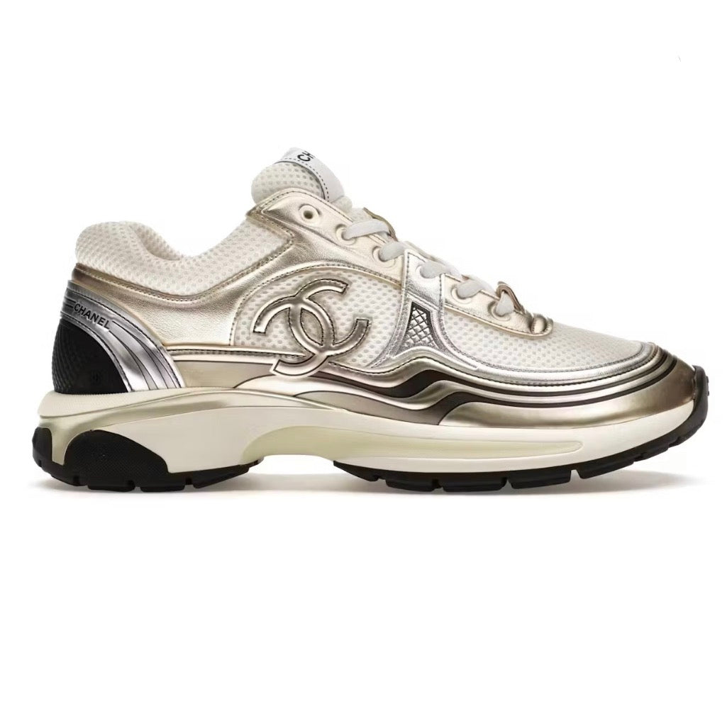 CC gold & silver trainers