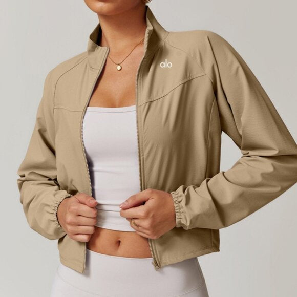A BEIGE WIND JACKET