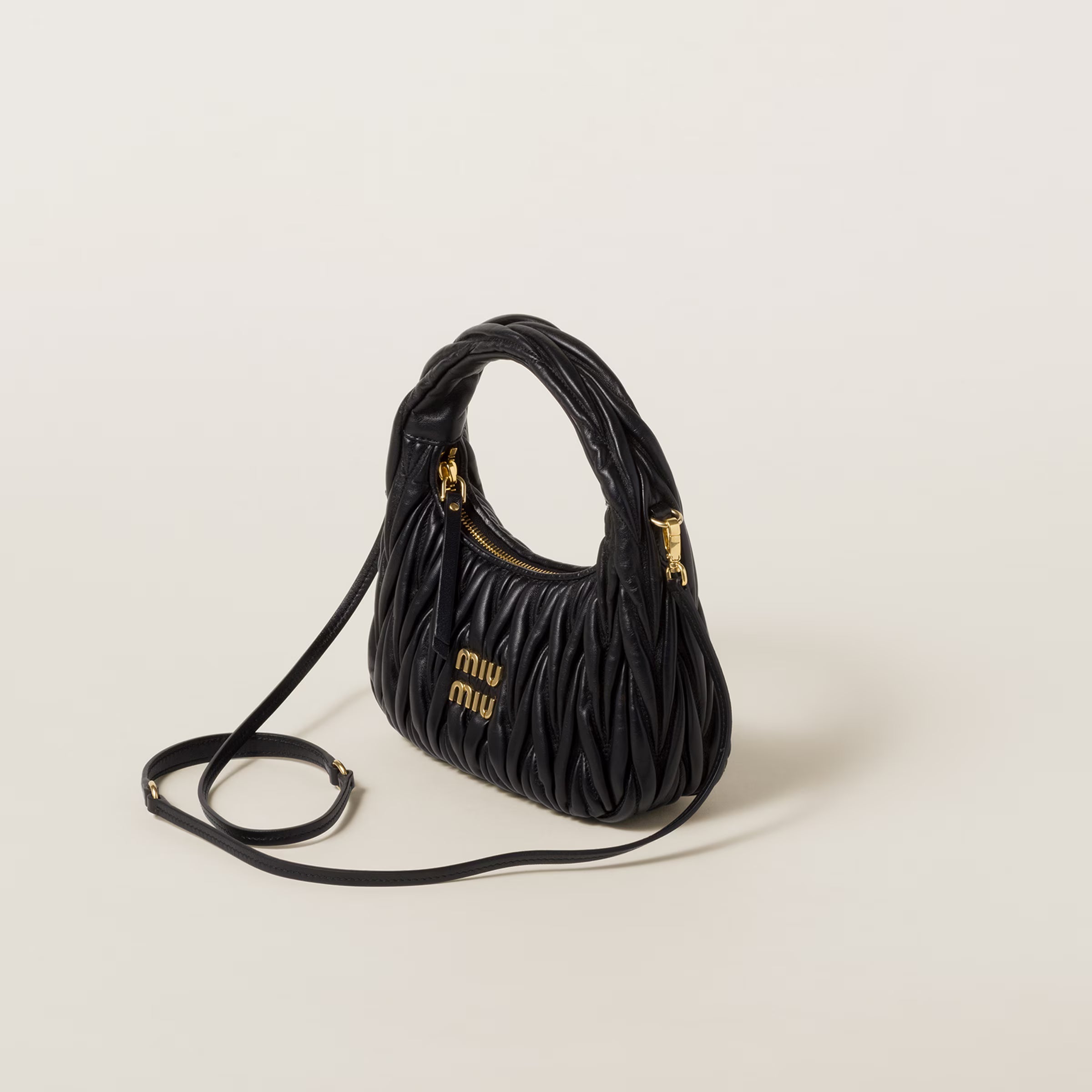Sac hobo Wander en cuir nappa matelassé