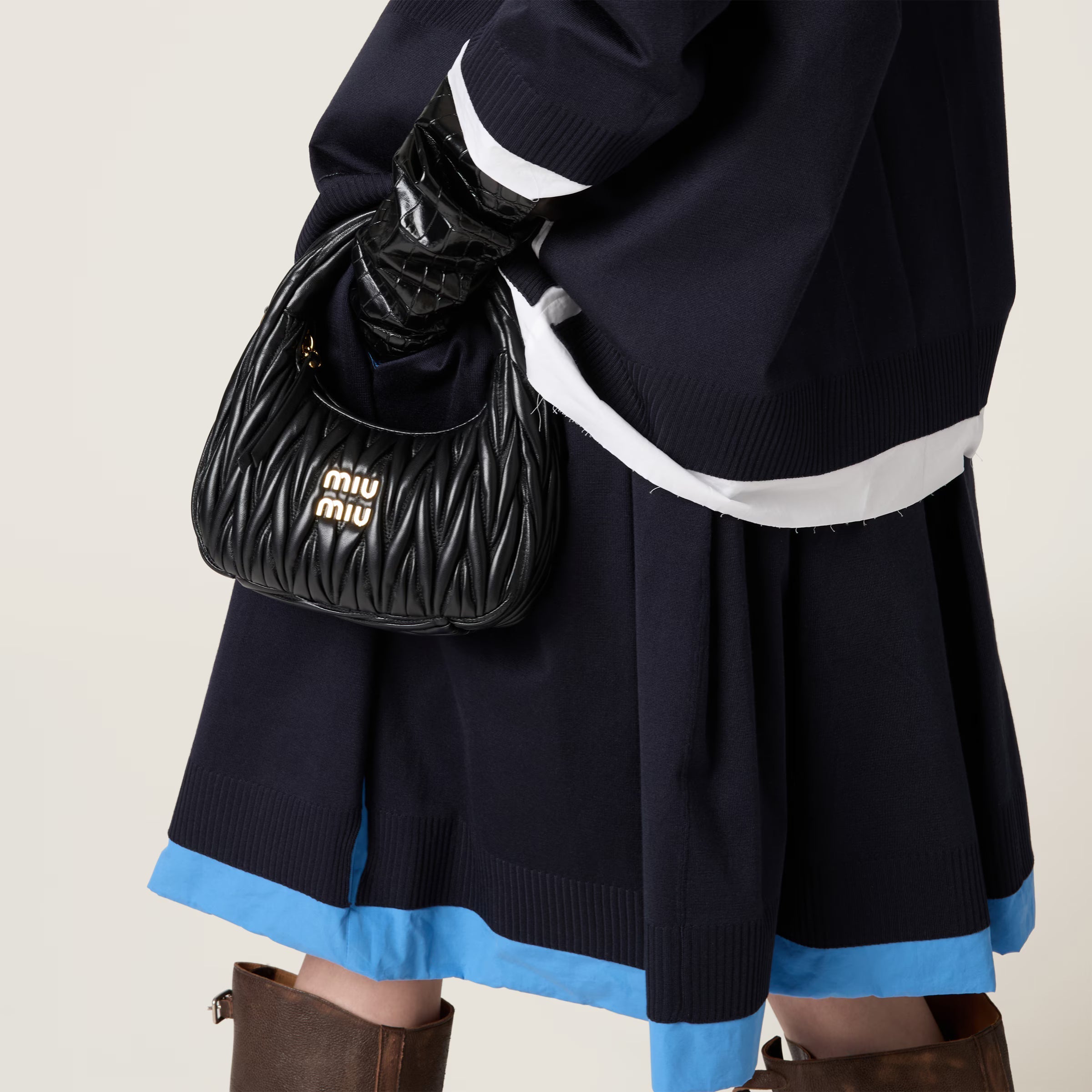 Sac hobo Wander en cuir nappa matelassé