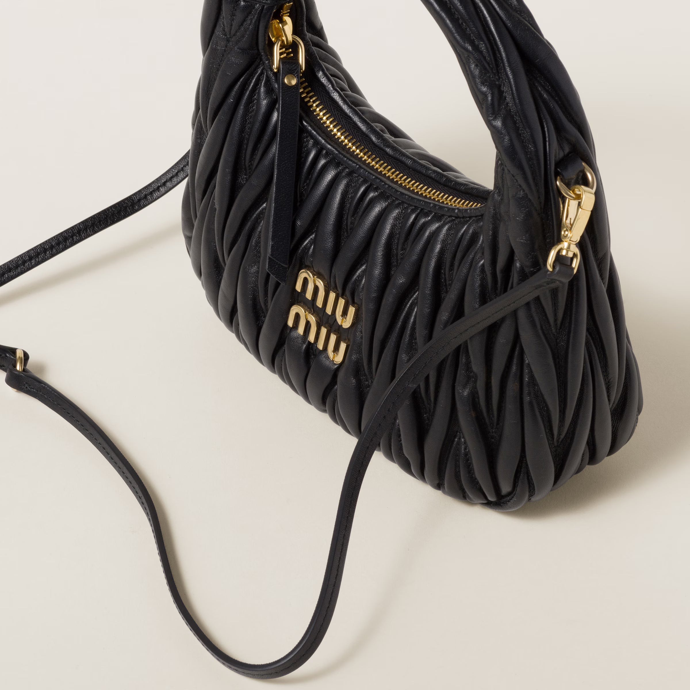 Sac hobo Wander en cuir nappa matelassé