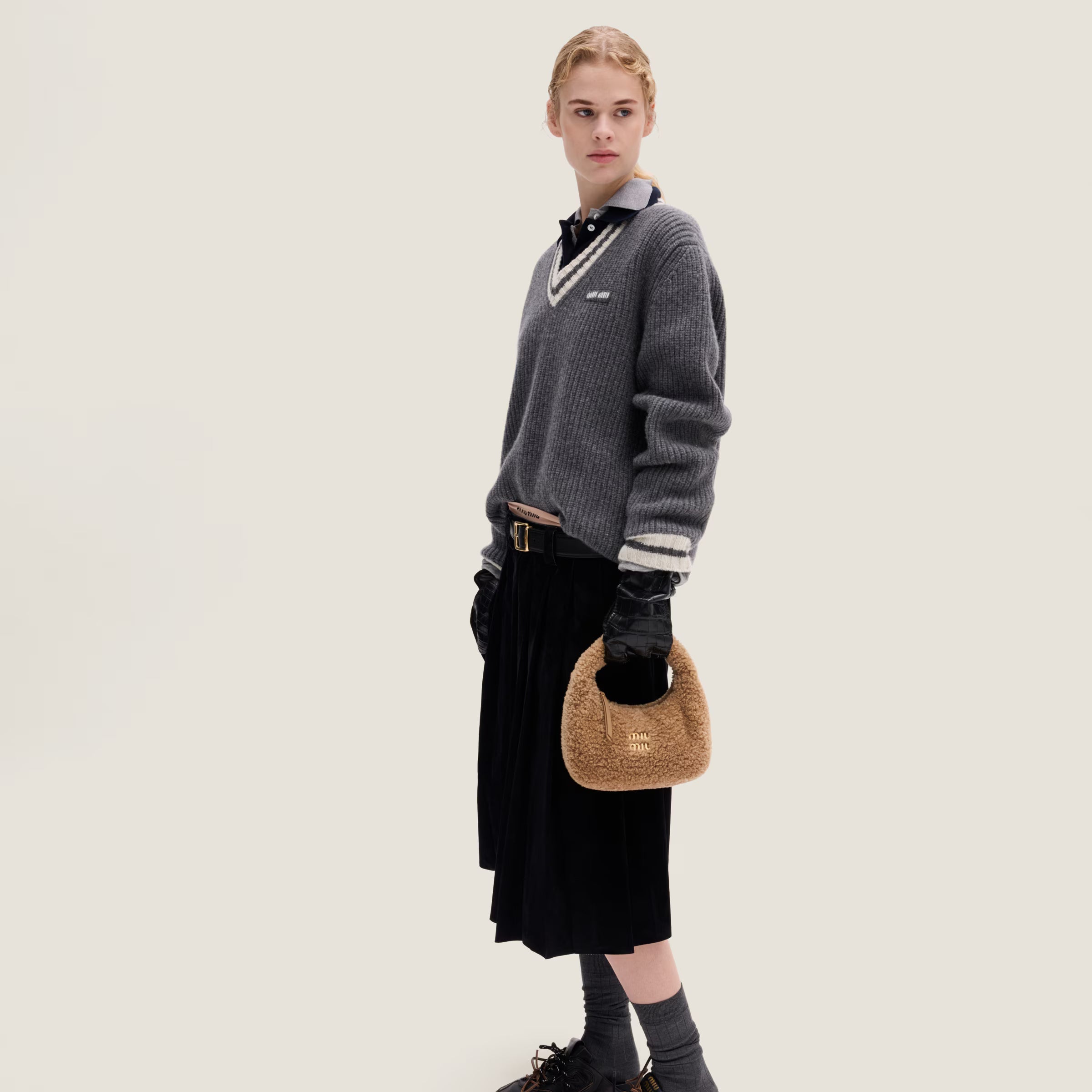 Sac Wander en shearling