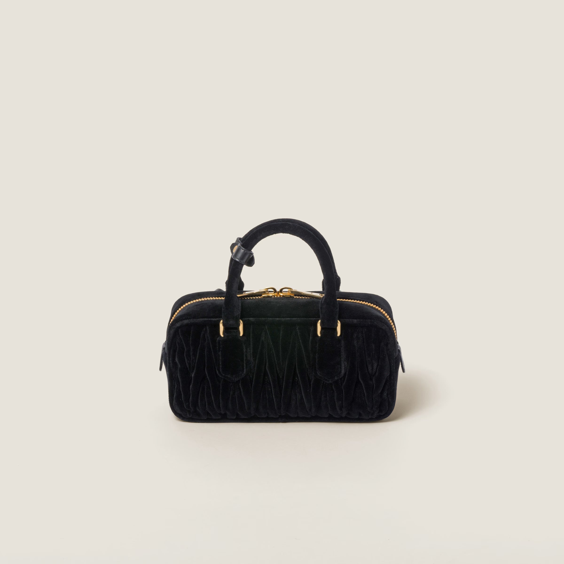 Sac Arcadie en velours matelassé