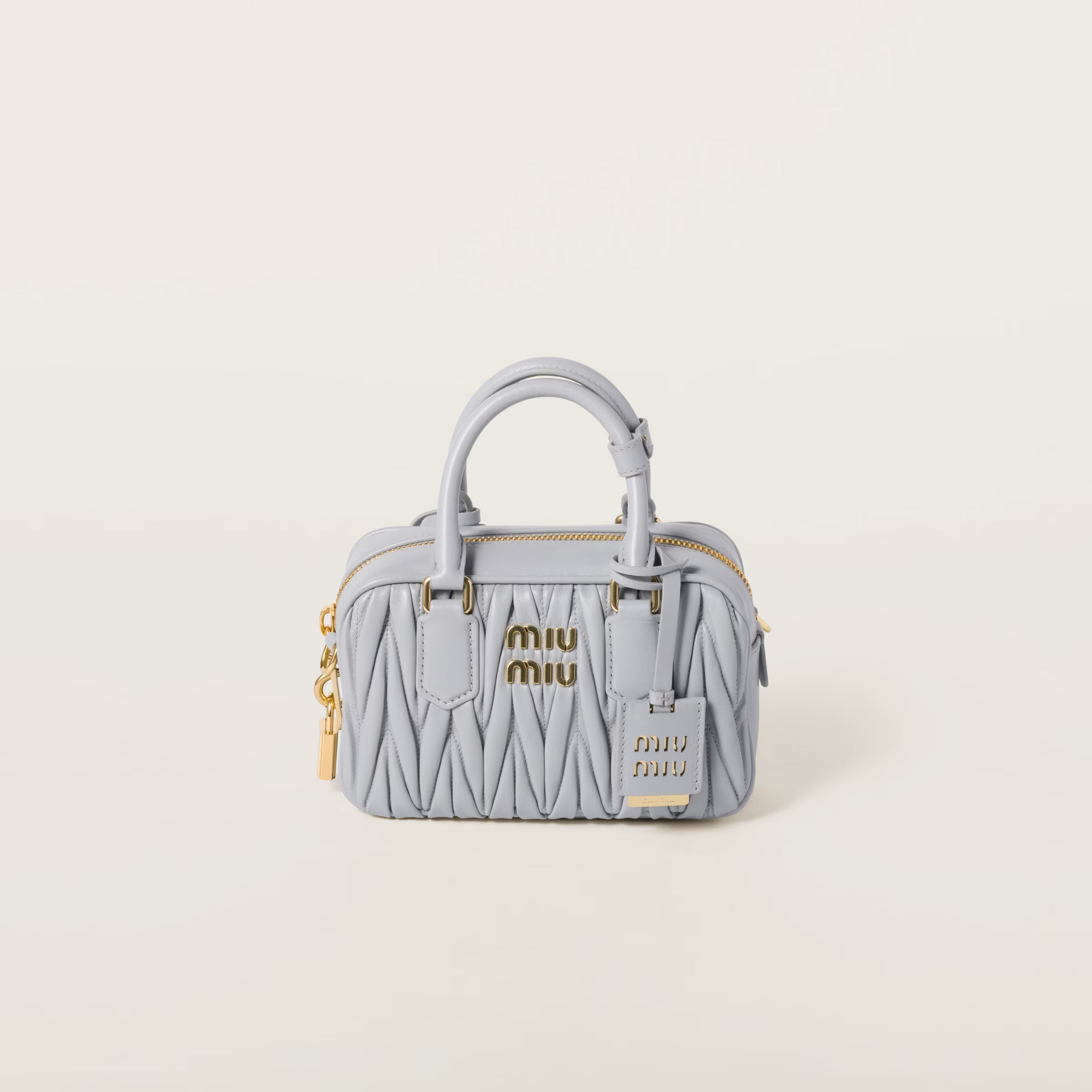 Sac Arcadie en cuir nappa matelassé