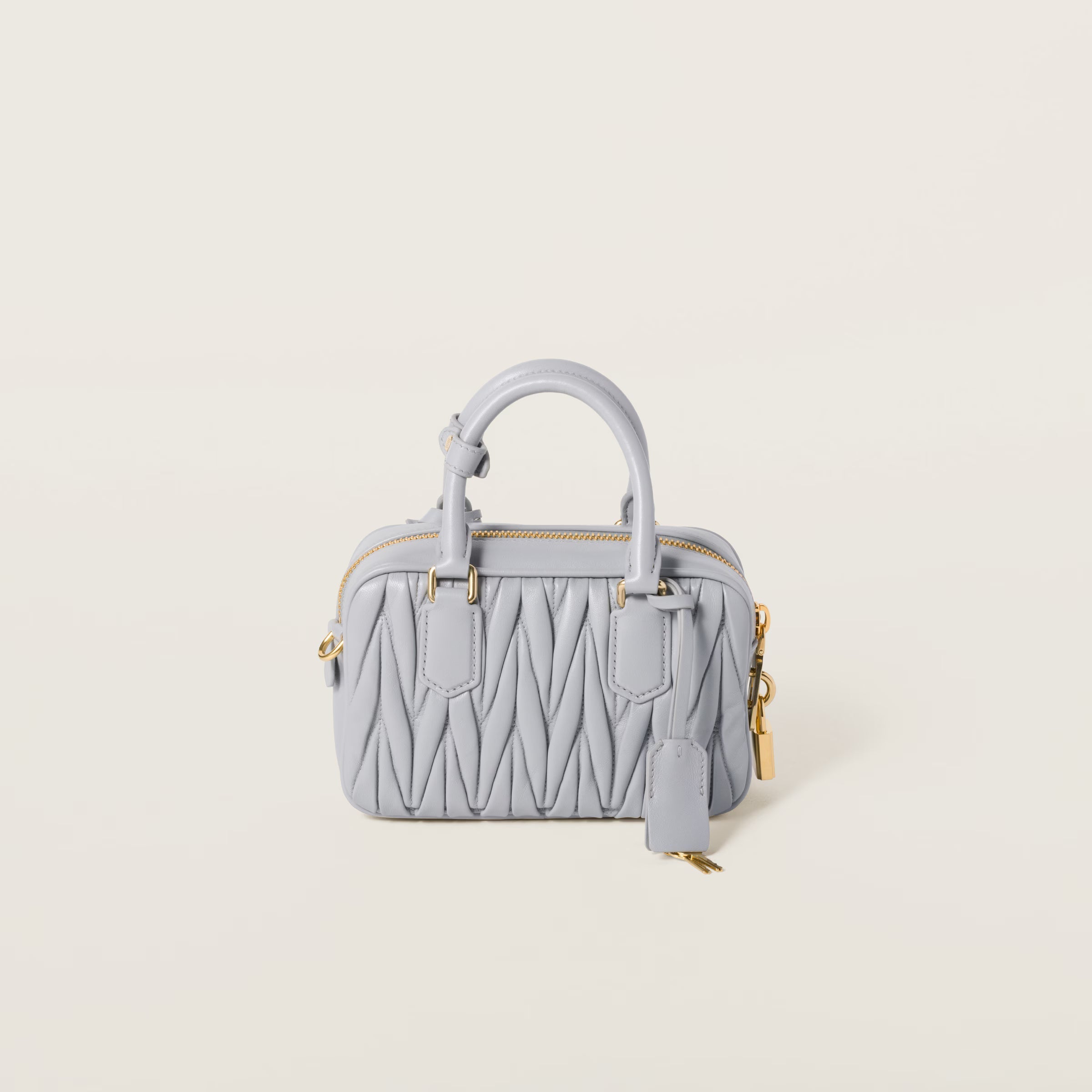 Sac Arcadie en cuir nappa matelassé