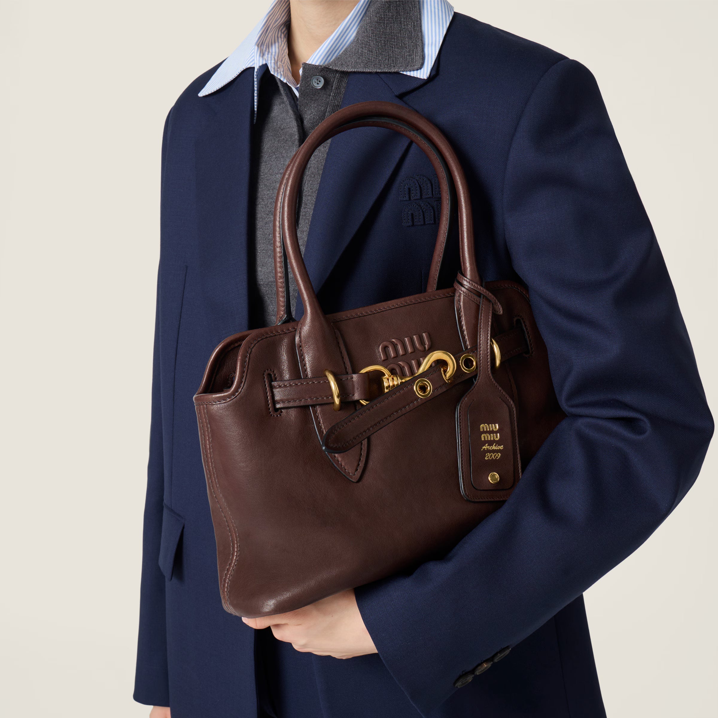 Sac Aventure en cuir nappa